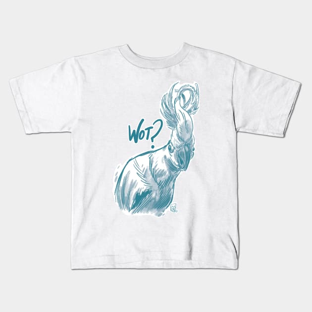 Wot? Cockatoo Kids T-Shirt by Mason Comics